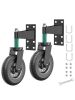 6inch Gate Wheel Set of 2, Heavy Duty Gate Wheels for Metal Tube Gate and Wooden Gate, 550lbs Capacity Spring Shock Absorbing Caster Wheels with Screws and Wrench, 360 Degree Rotation Gate Caster Kit - Thumbnail 1