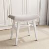 Solid Wood Small Vanity Stool - Thumbnail 1
