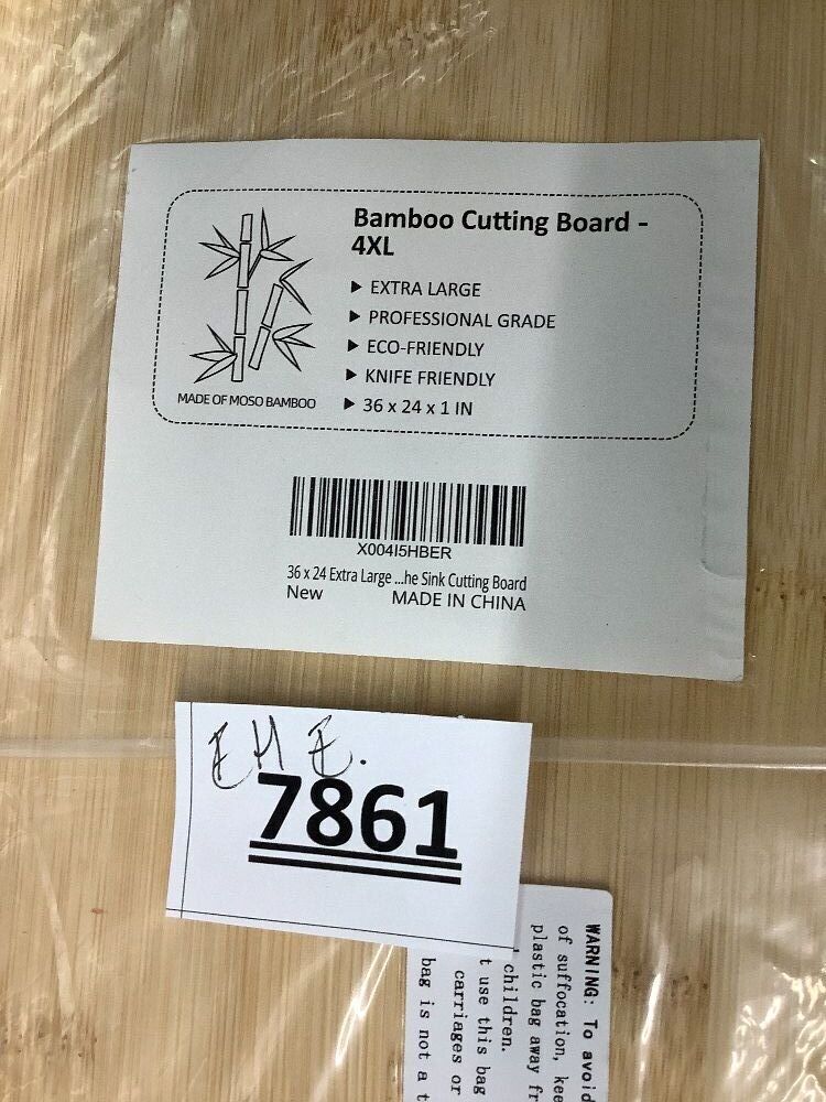 36 x 24 Extra Large Bamboo Cutting Board - Image 2 - Lot 7861