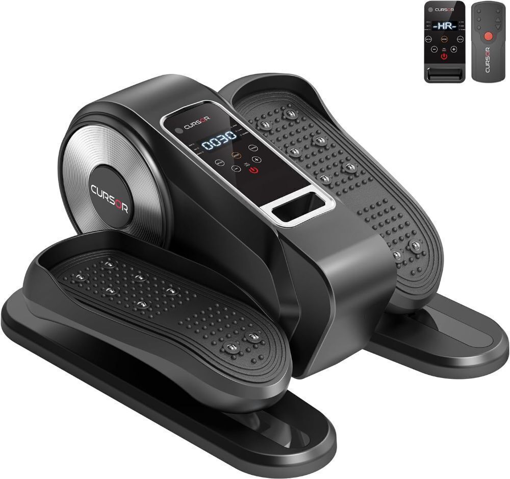 Under Desk Elliptical Machine, Electric Seated Pedal Exerciser, Mini Ellipse Leg Exerciser with Remoter, 12 Level Speeds, Forward & Reverse Direction, Manual & Auto Mode for Home Office - Image 1 - Lot 7869