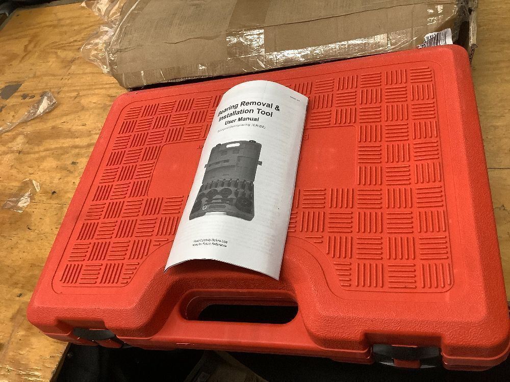 Orion Motor Tech Wheel Bearing Press Kit for Front Wheel Drive Bearing Removal & Installation, 24pc Wheel Bearing Puller Tool Set with Sliding Screws Universal Bushings Sleeves Storage Case - Image 4 - Lot 7873