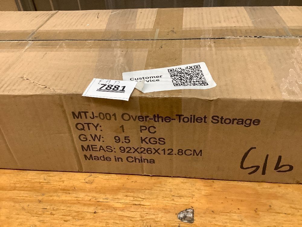 Over The Toilet Storage Cabinet,4 Tier Bathroom Organizer and Storage With Adjustable Shelf Waterproof Feet Pad and Basket Multifunctional Space Saver Freestanding Bathroom Shelves With Dividers White - Image 2 - Lot 7881