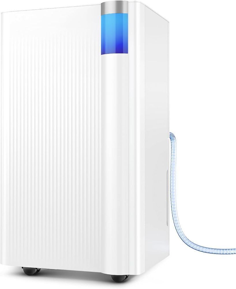 2500 Sq.Ft Dehumidifier for Basement with Drain Hose, 34 Pints Dehumidifiers for Home Large Room Bathroom Bedroom,3 Modes, Adjustable Humidity Control, Timer, Auto Defrost, Sleep Mode - Image 1 - Lot 7884