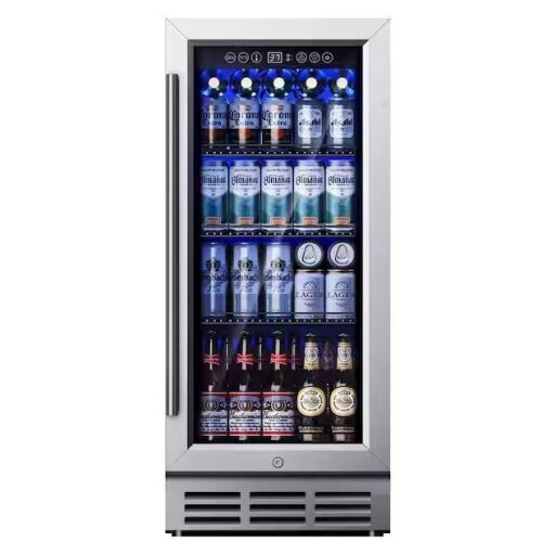 Single Zone 130-Cans Freestanding/Undercounter Beverage and Wine Cooler, UV-Protected Insulation - Lot 8JF