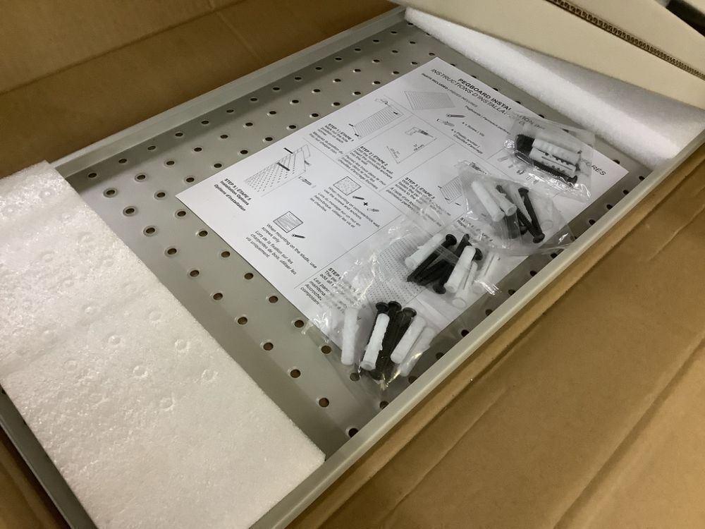 Metal Pegboard Wall Panels for Garage Tool Storage, 4 Pack - Image 4 - Lot 121JF