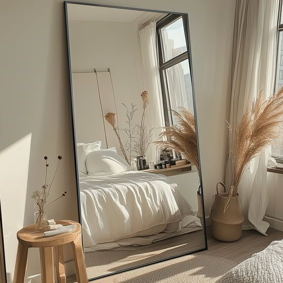 Antok Full Length Mirror, 81"x41" - Stand Needs Reattached - Image 1 - Lot 142JF