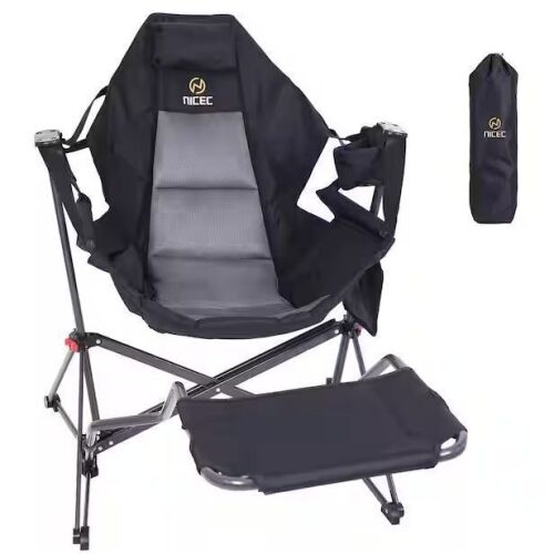 Hammock Camping Chair Rocker w/ Removable Footrest - Lot 144JF