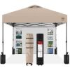 One-Person Setup Instant Pop Up Canopy w/ Side Wall, Carrying Case - 10x10ft - Thumbnail 1