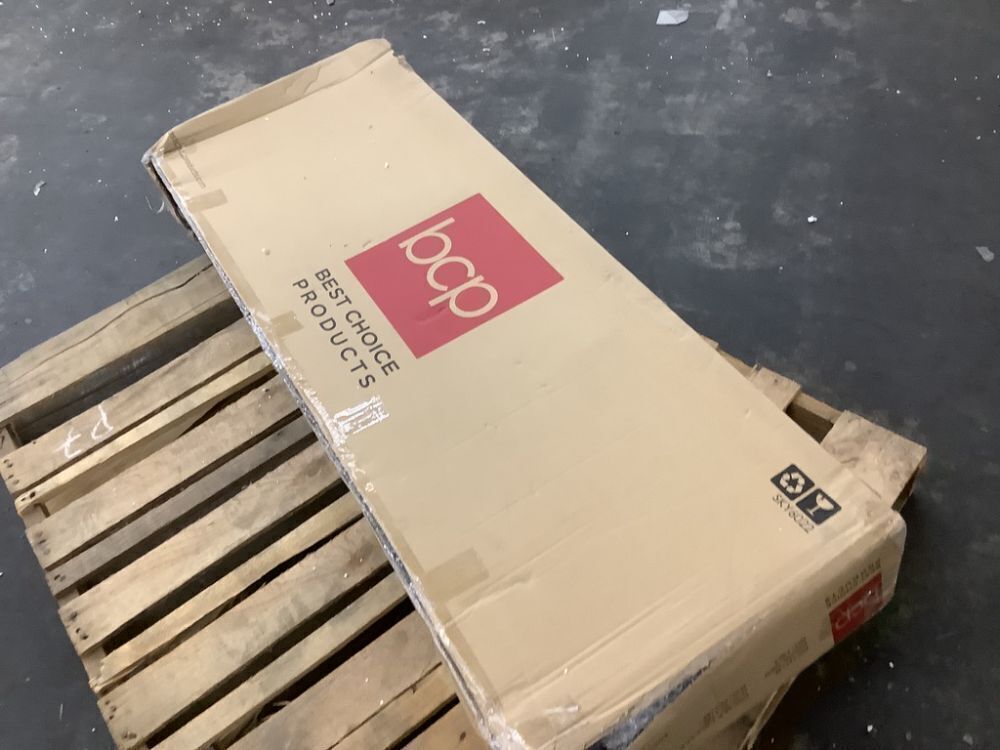 Outdoor Wicker Bar Counter Table w/ 2 Steel Shelves, 2 Rails - Image 2 - Lot 148