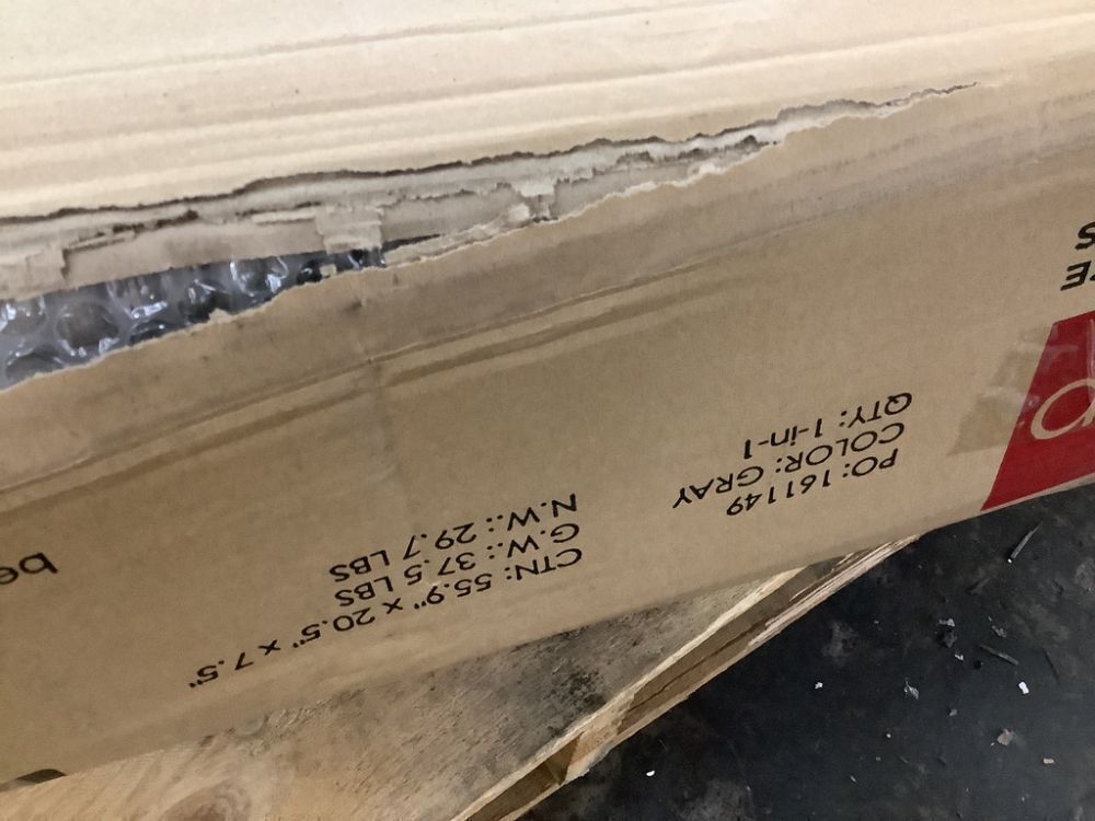 Outdoor Wicker Bar Counter Table w/ 2 Steel Shelves, 2 Rails - Image 4 - Lot 148