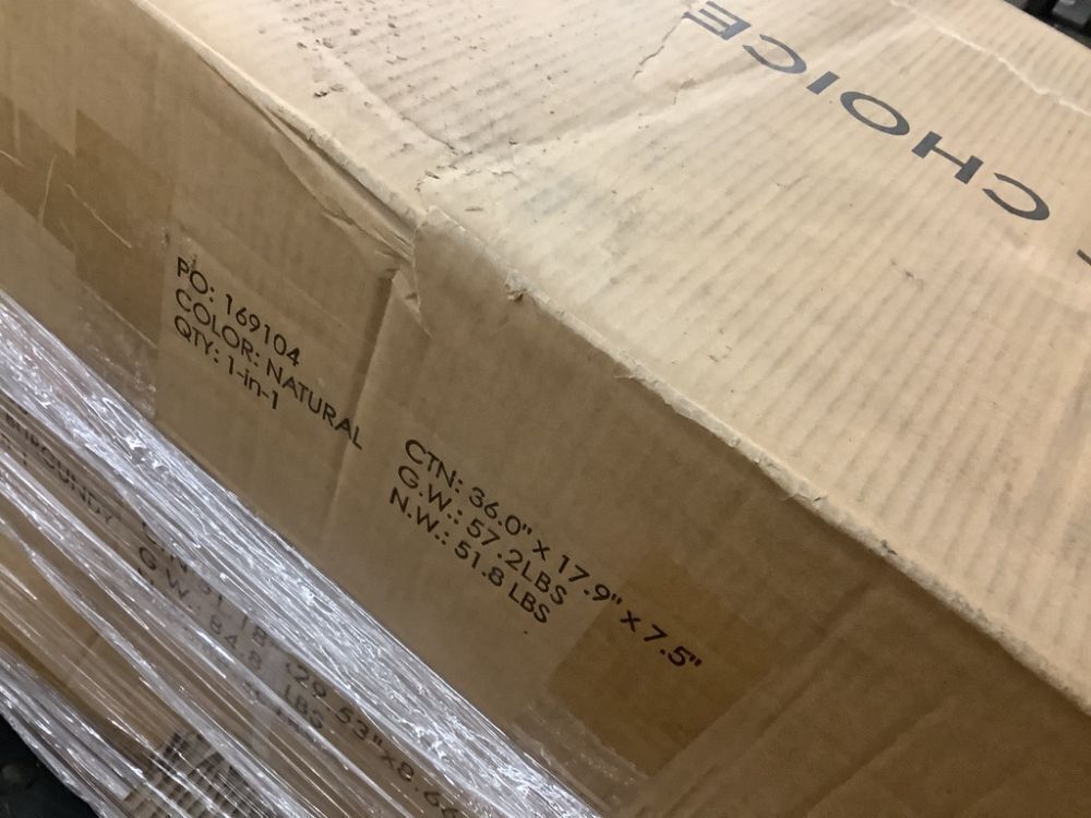 2-Door Rattan Cabinet, Buffet, w/ Cord Cutout & Storage Shelf, Natural - Image 4 - Lot 150