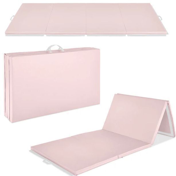 Folding Exercise Fitness Workout Gym Floor Mat w/ Handles - Image 1 - Lot 152