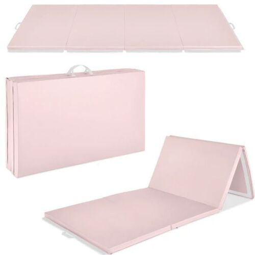 Folding Exercise Fitness Workout Gym Floor Mat w/ Handles - Lot 152