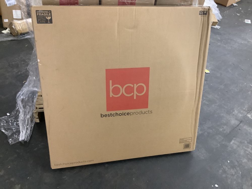 Round Tempered Glass Coffee Table w/ Steel Frame - 36in - Image 2 - Lot 155