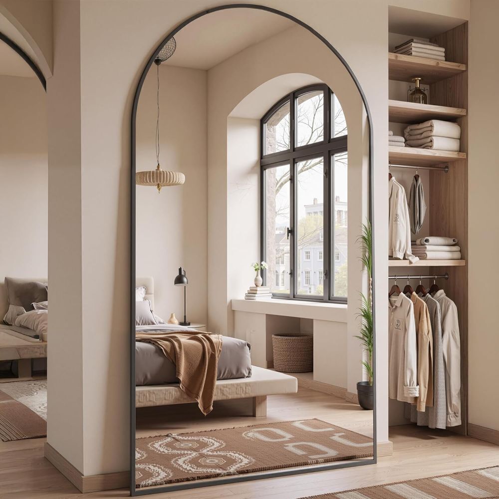 90"x46" Oversized Full Length Mirror with Stand - Bent Frame - Image 1 - Lot 160JF