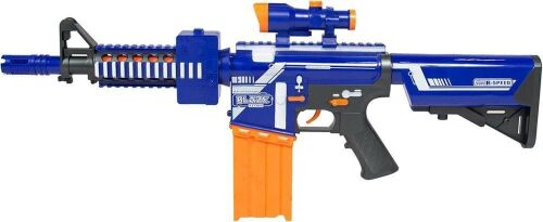 Kids Foam Dart Blaster w/ Load Cartridge, Sights, 20 Darts - Lot 248