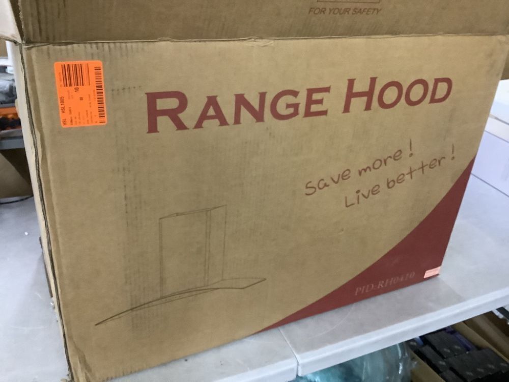 AKDY 30 in. 217 CFM Convertible Wall Mount Range Hood in Stainless Steel w/ Tempered Glass, Black Touch Panel, Carbon Filters - Image 2 - Lot 350JF