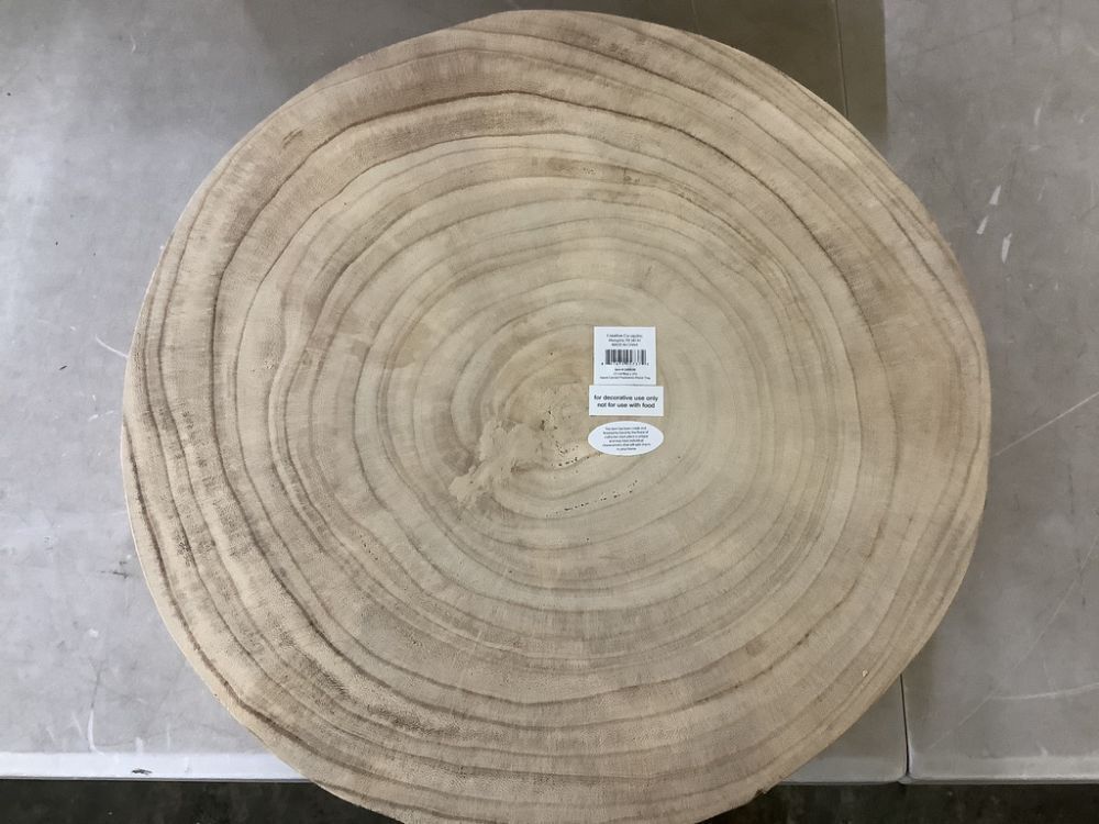 Storied Home Paulownia Wood Carved Decorative Tray - Image 4 - Lot 354JF