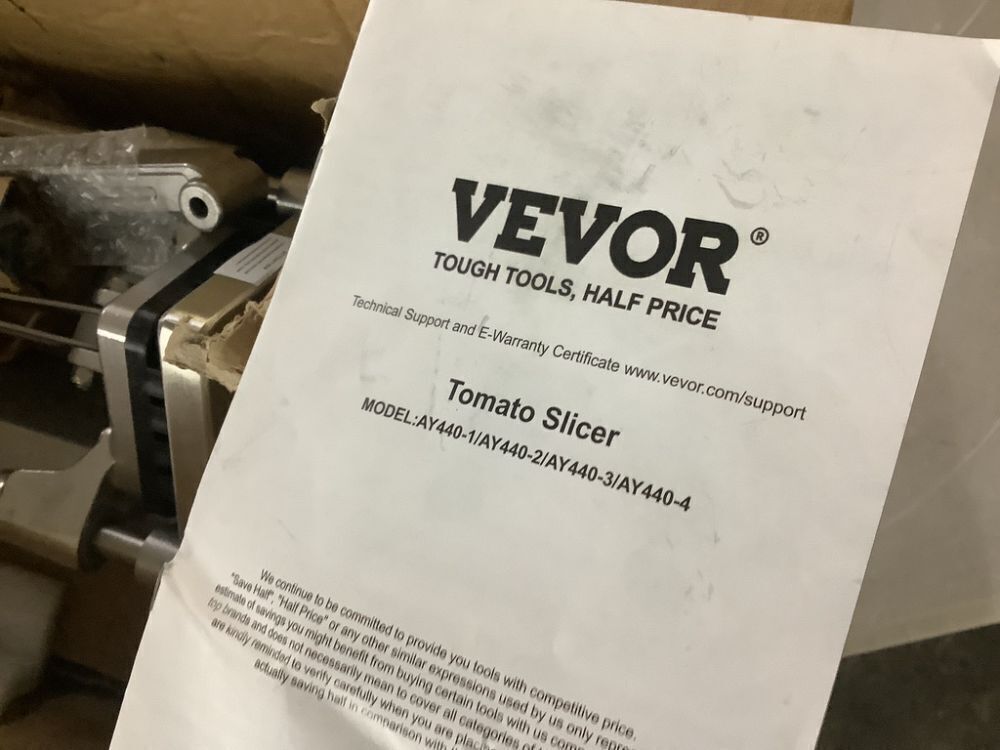 VEVOR Commercial Vegetable Slicer 1/4 in.+3/8 in.+1/2 in. - Image 4 - Lot 356JF