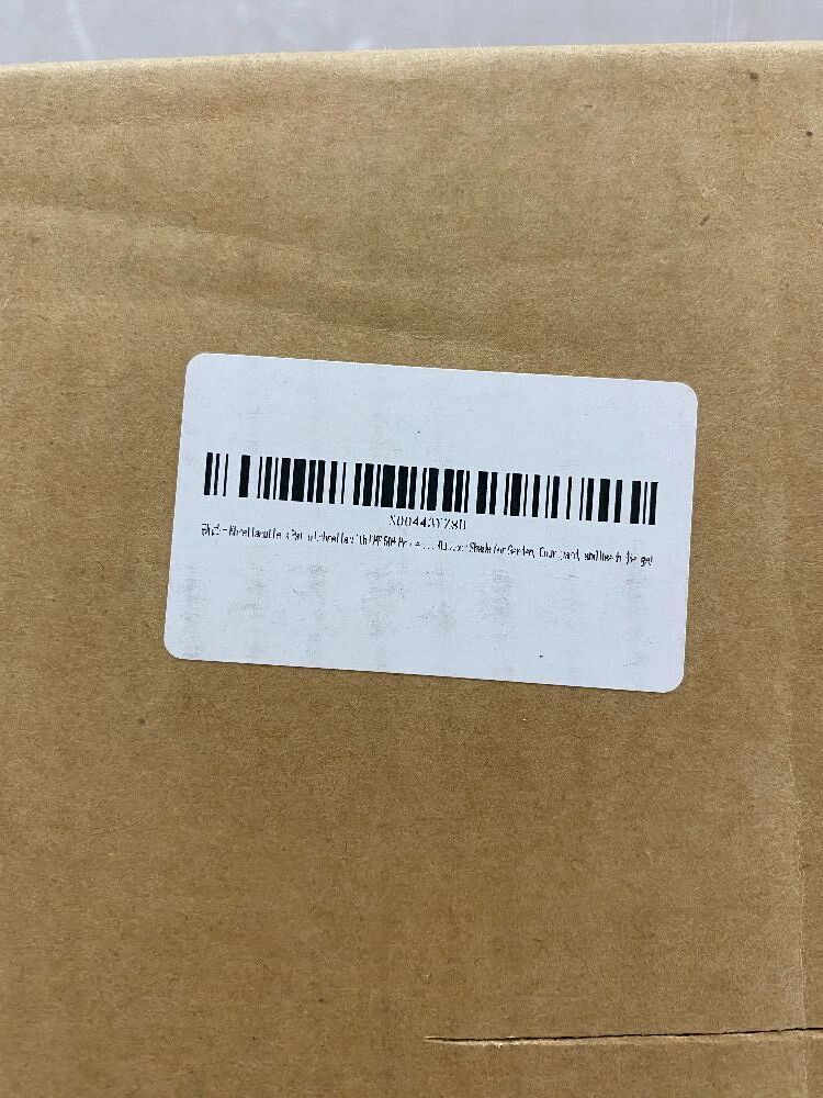 6.5' Patio Umbrella with Fringe, Beige - Image 5 - Lot 381