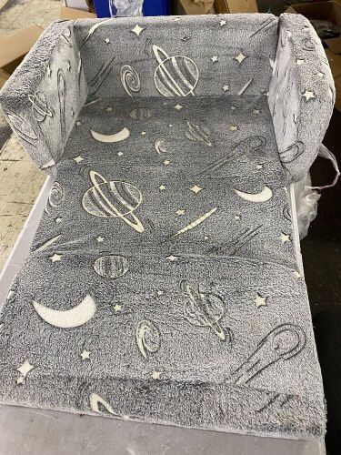 Toddler Folding Sofa Bed - Light Stains - Lot 397