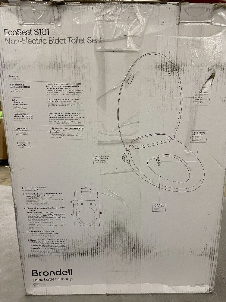 Brondell EcoSeat Non-Electric Bidet Toilet Set, Elongated - Image 4 - Lot 412
