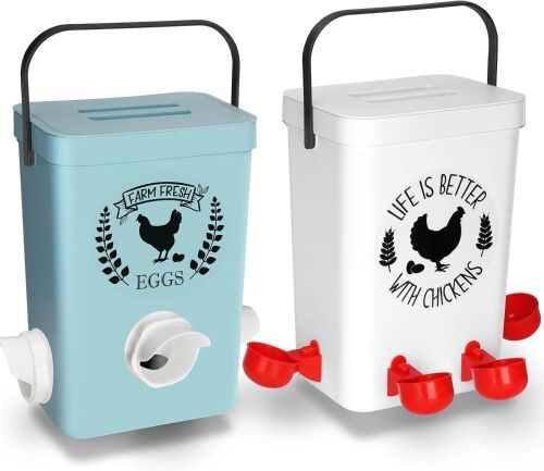 Chicken Feeder and Chicken Waterer Set - Lot 416