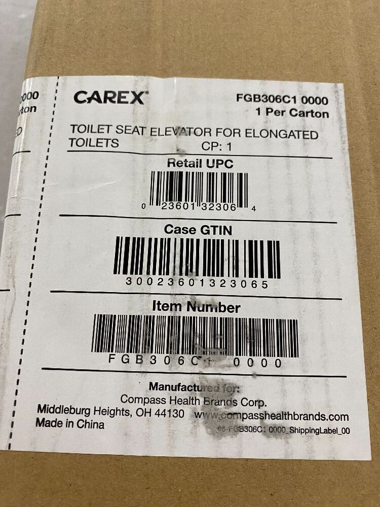 Carex Toilet Seat Riser, Elongated - Image 4 - Lot 456