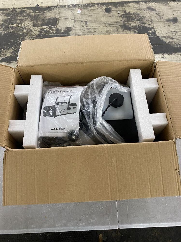 TCFUNDY Fog Machine with Lights, 1500W, RGB 9 LED Lights - Image 2 - Lot 459