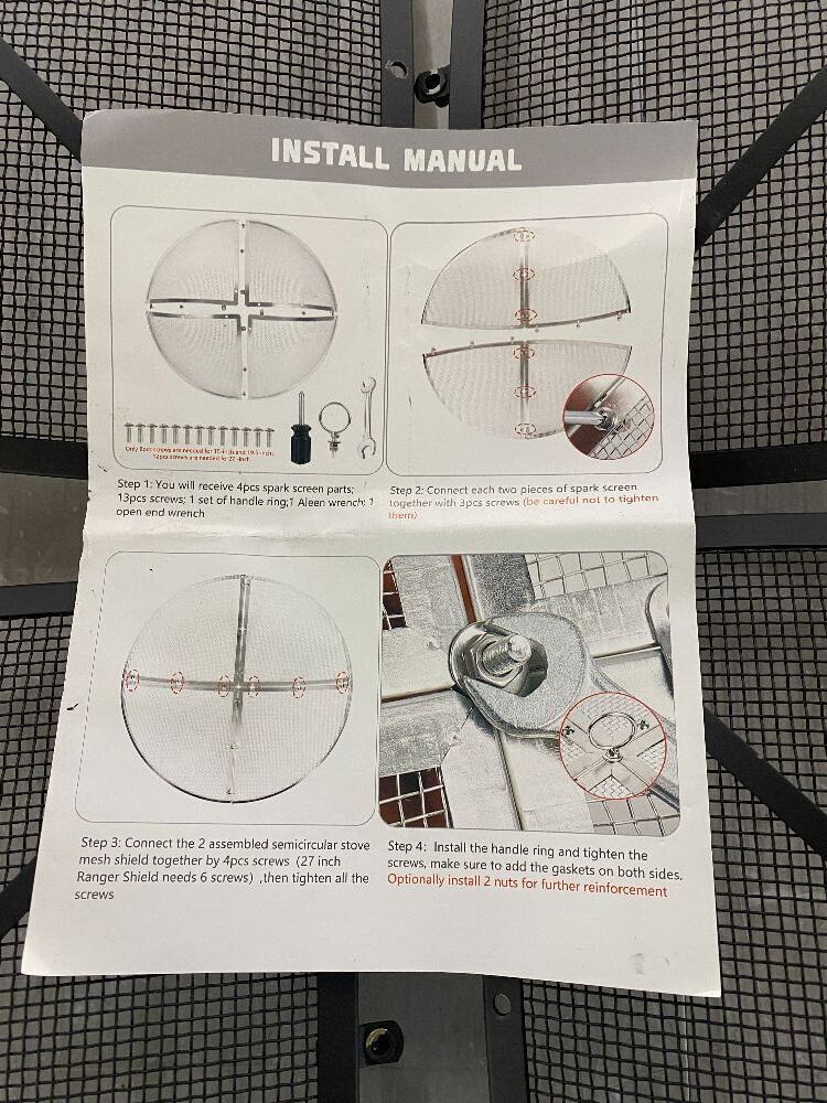 24" Fire Pit Screen Lid - Image 4 - Lot 541