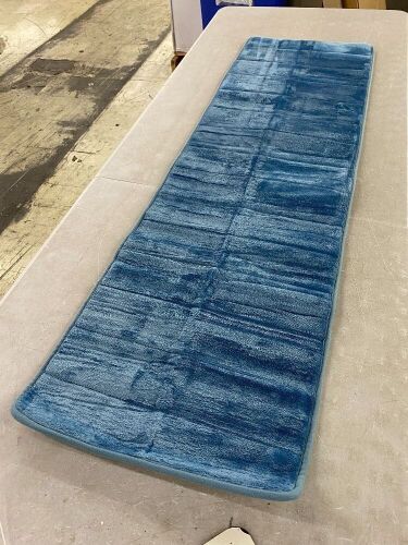 Blue Runner Rug 4'10" x 17" - Lot 542
