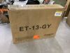 Charcoal Gray Plastic Outdoor Side Table - Thumbnail 2