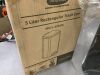 Innovaze 1.3 Gal. Rectangular Matte Black Step-On Trash Can with Lid and Inner Bucket - Thumbnail 4