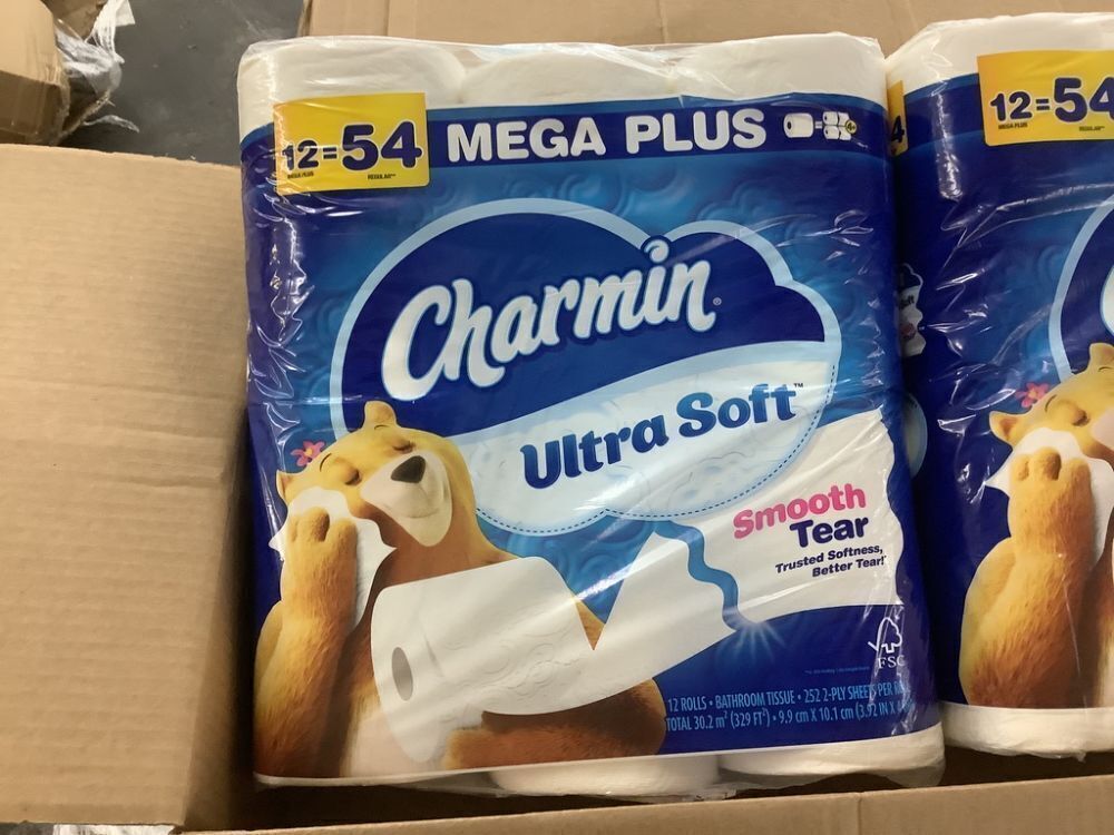 Charmin Ultra-Soft Smooth Tear Toilet Paper, 24 Mega Plus Rolls - Image 2 - Lot 646JF
