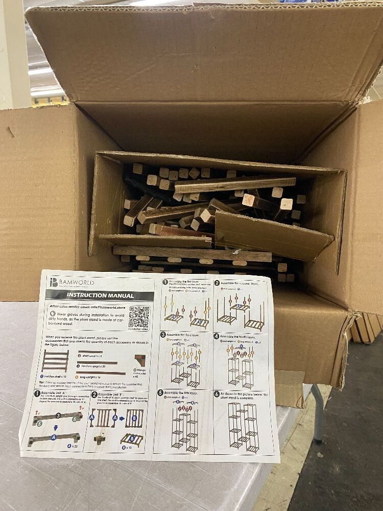 Wood Plant Stand - Unknown if Complete - Image 1 - Lot 660