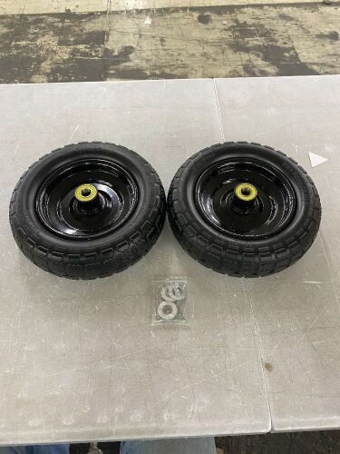 Flat Free Tires 10x3" nhs, Set of 2 - Lot 746