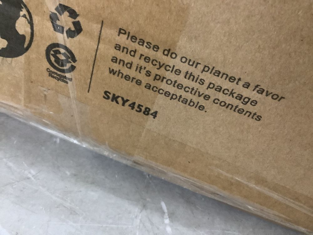 Round Coffee Side Table w/ Faux Marble Top, Metal Frame - 16in - Image 3 - Lot 753