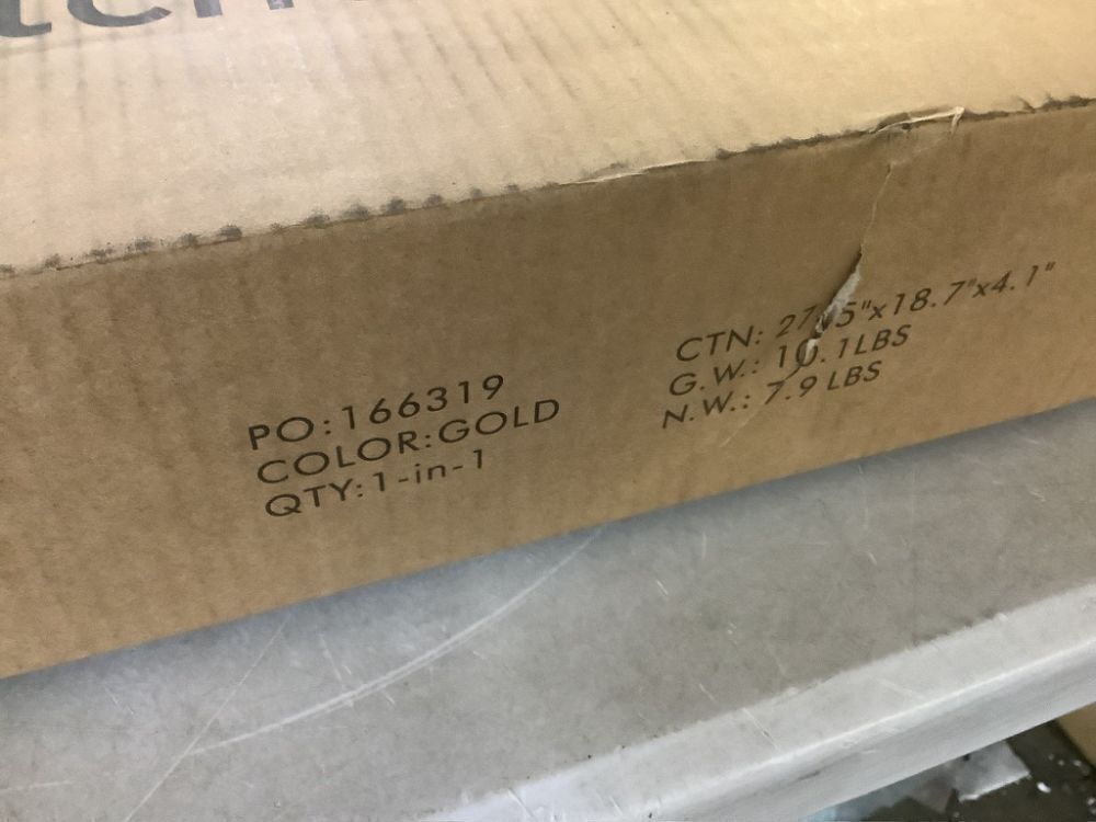 Round Coffee Side Table w/ Faux Marble Top, Metal Frame - 16in - Image 4 - Lot 753