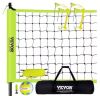 Outdoor Portable Volleyball Net System with Adjustable Height 1.25 in. Dia Steel Poles - Thumbnail 1