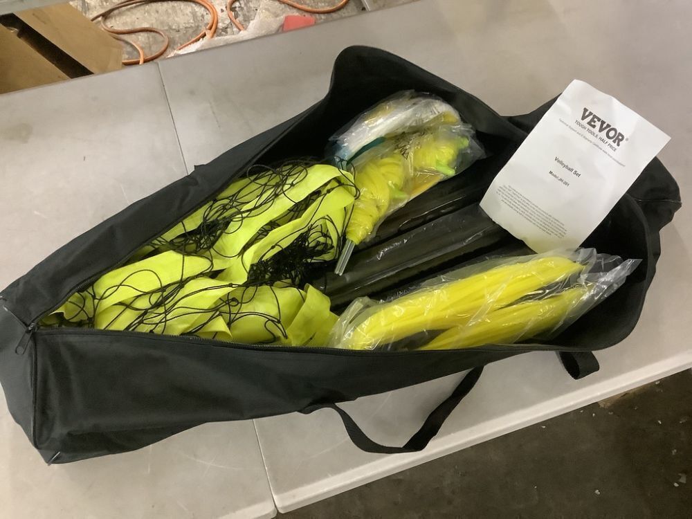 Outdoor Portable Volleyball Net System with Adjustable Height 1.25 in. Dia Steel Poles - Image 2 - Lot 755JF