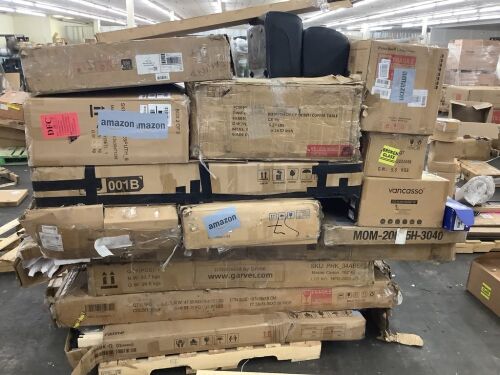 Salvage Pallet. Items Will Be Damaged and Incomplete. - Lot 760JF