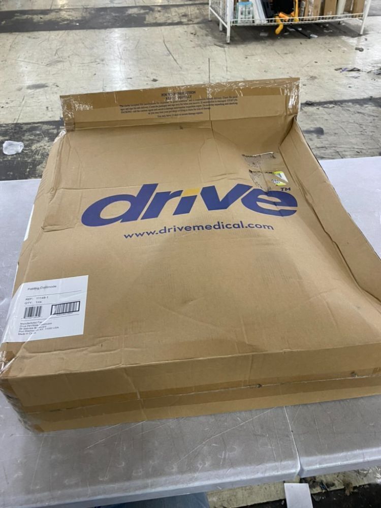 Drive Medical Folding Steel Bedside Commode Chair - Image 2 - Lot 385