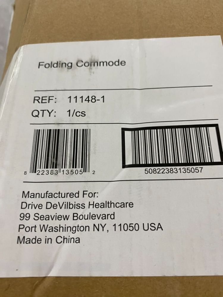 Drive Medical Folding Steel Bedside Commode Chair - Image 4 - Lot 385