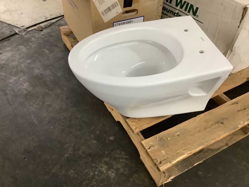 TOTO Aquia Wall-Hung Elongated Toilet Bowl - Image 2 - Lot 490SK