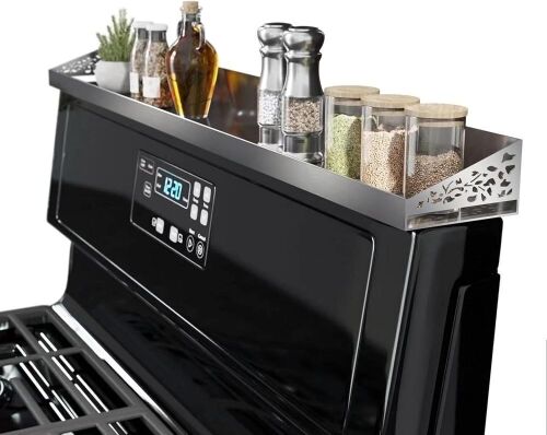 30" Stove Shelf for Stove Top, Spice Rack Organizer - Lot 496