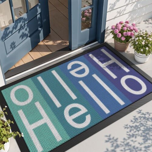 Non Slip Durable Rubber Entrance Doormat 36" x 59" - Lot 494