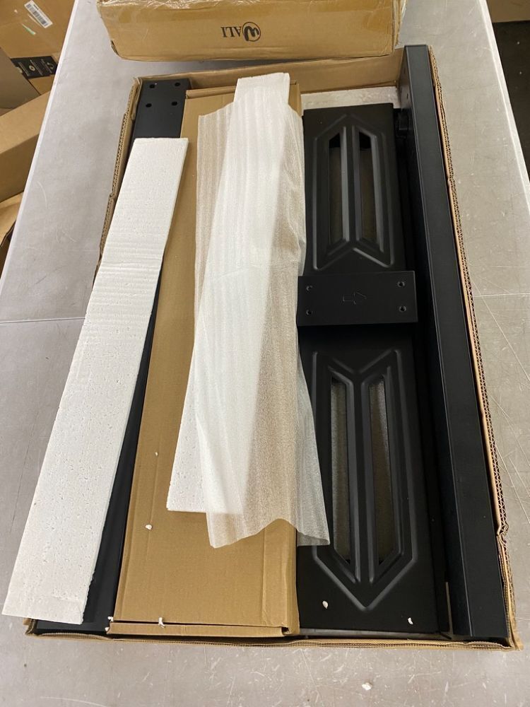 WALI Floor TV Stand with LED Lights for 32-75 inch TV up to 110 lbs - Unknown if Hardware is Complete - Image 2 - Lot 504