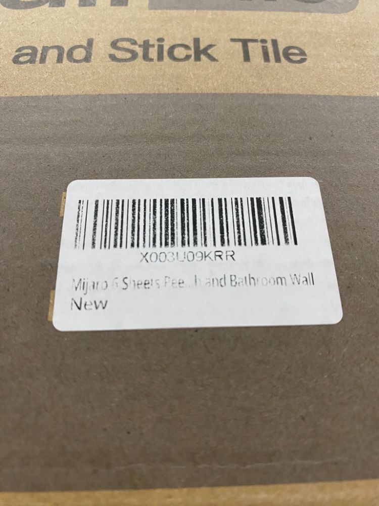 Mijaro 6 Sheets Peel and Stick Silver Square Flat Mirror Mosaic Tiles - Image 5 - Lot 509