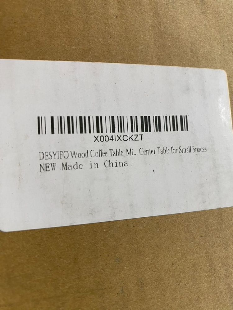 Wood Coffee Table for Small Spaces - No Hardware or Instructions - Image 3 - Lot 481