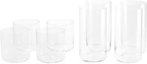 Fable Glassware Set, Includes 4 Tall Glasses and 4 Short Glasses - Lot 484